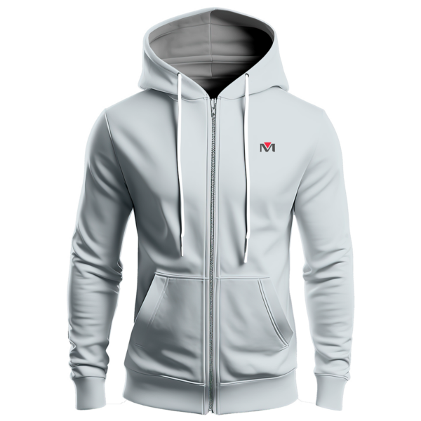 Hoodie Zipper Light Grey M Artwork